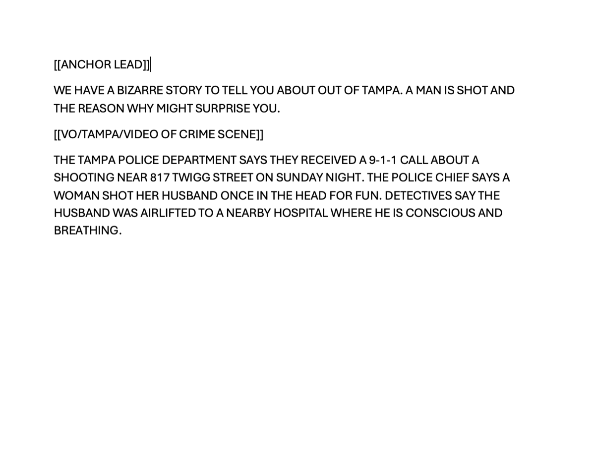 Voice-over writing sample by Jasmine DiCara